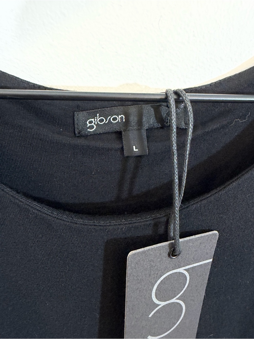 NWT Gibson Look Side Pleated Tank Dress in Black | Size L - Picture 4 of 9